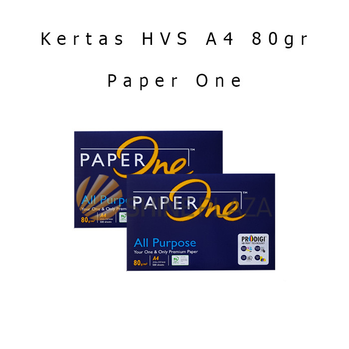 

Kertas HVS A4 80gr Paper One - Kertas Fotocopy Putih A4 80gsm