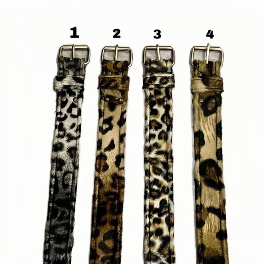 ikat pinggang leopard / belt leopard / sabuk motif leopard / motif leopard/ unisex / pria / wanita