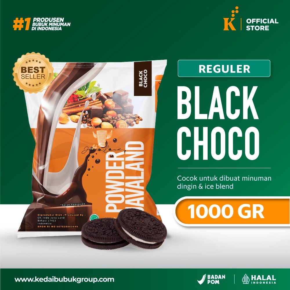 

Bubuk Minuman Bubble Powder Drink Rasa Black Choco ORIGINAL Javaland 1 kg