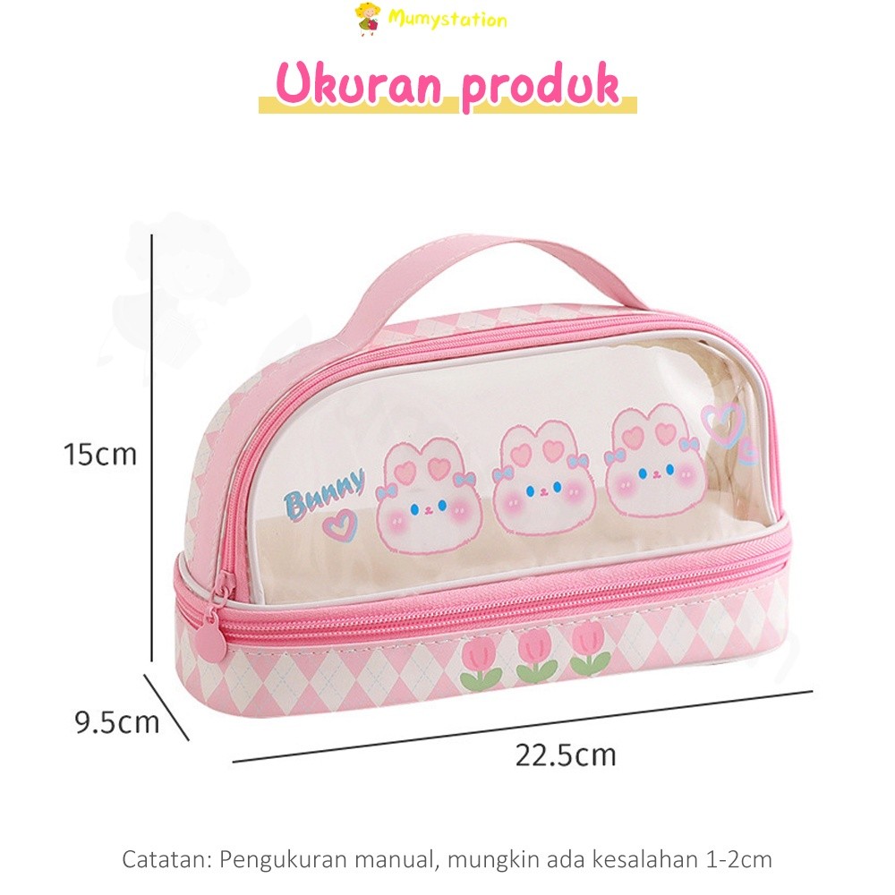

Mumystation Tas Alat Tulis Transparan Berkapasitas Besar Tempat Pensil Murid Lucu Kotak Pensil Anak