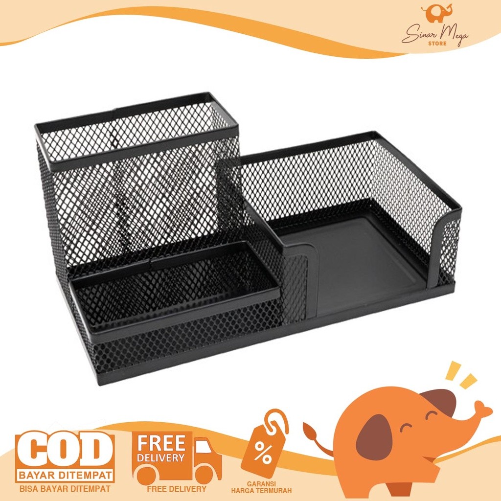 

Joyko Desk Set DS-20 / Tempat Alat Tulis Meja Bahan Besi Jaring Murah