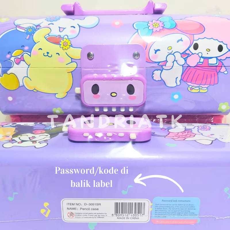 

[FREE BUBBLE+DUS] Tempat Pensil Dus Model Tas Kunci Password 3051 SNR Melodi Kuro Spider Kapten