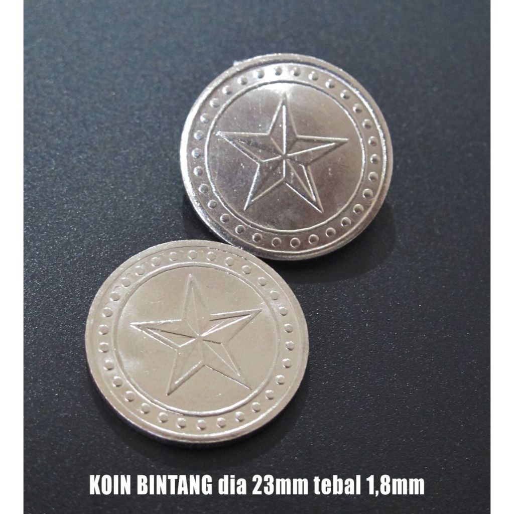 1000pcs Koin Apple / Koin Badut / Koin Crown / Koin Star / Koin Tiger