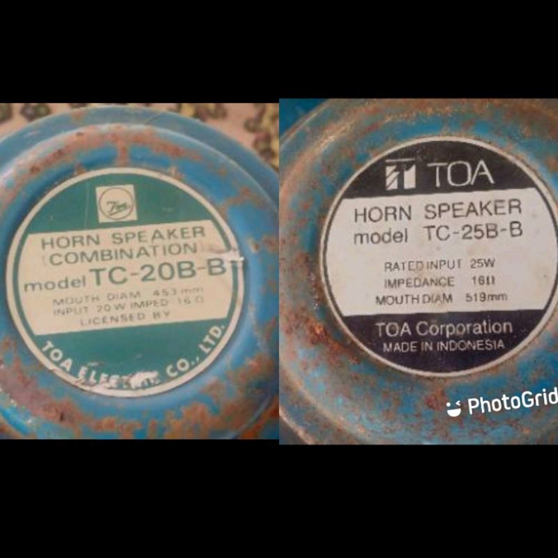 sepul sepull spul Lilitan penganti sparepart penganti corong speaker Toa TC 25B corong speaker lama