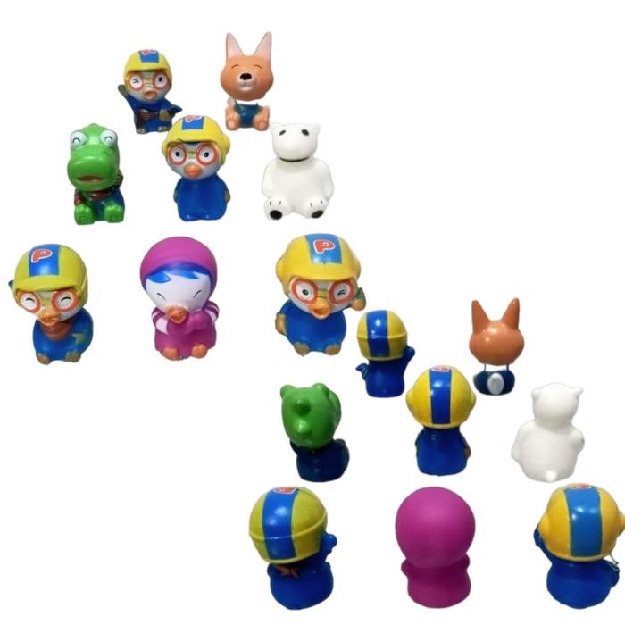ACTION FIGURE PORORO & FRIENDS SHINCHAN DORAEMON PAW PATROL VACUM SET 8 / 10 / 12 TOPPER CAKE MAINAN