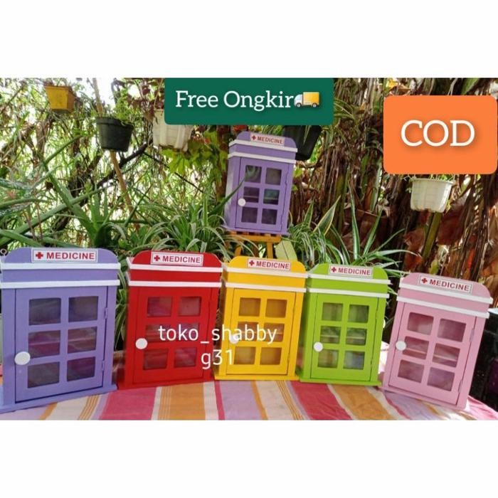 PRS-Kotak obat p3k Dinding First Aid Box Medicine Tempat Obat estetik