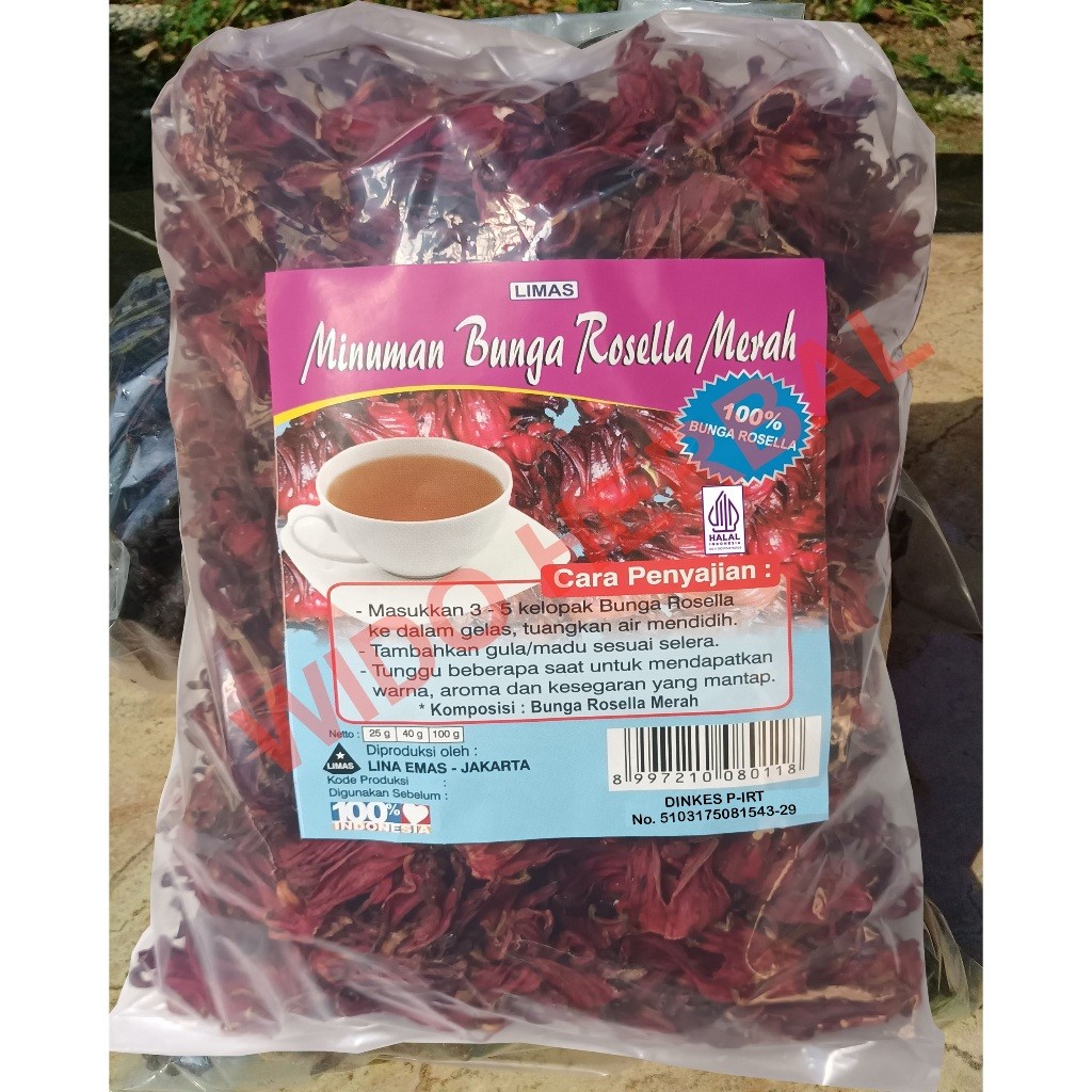 

Termurah Teh Bunga Rosella Merah 100 gr