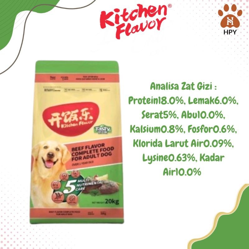 Kitchen Flavor Dog Tasty Beef Adult 1 Kg