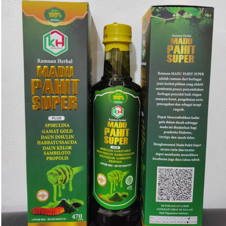 

Madu Pahit Super Plus Spirulina Herbal Berkhasiat Khalifah