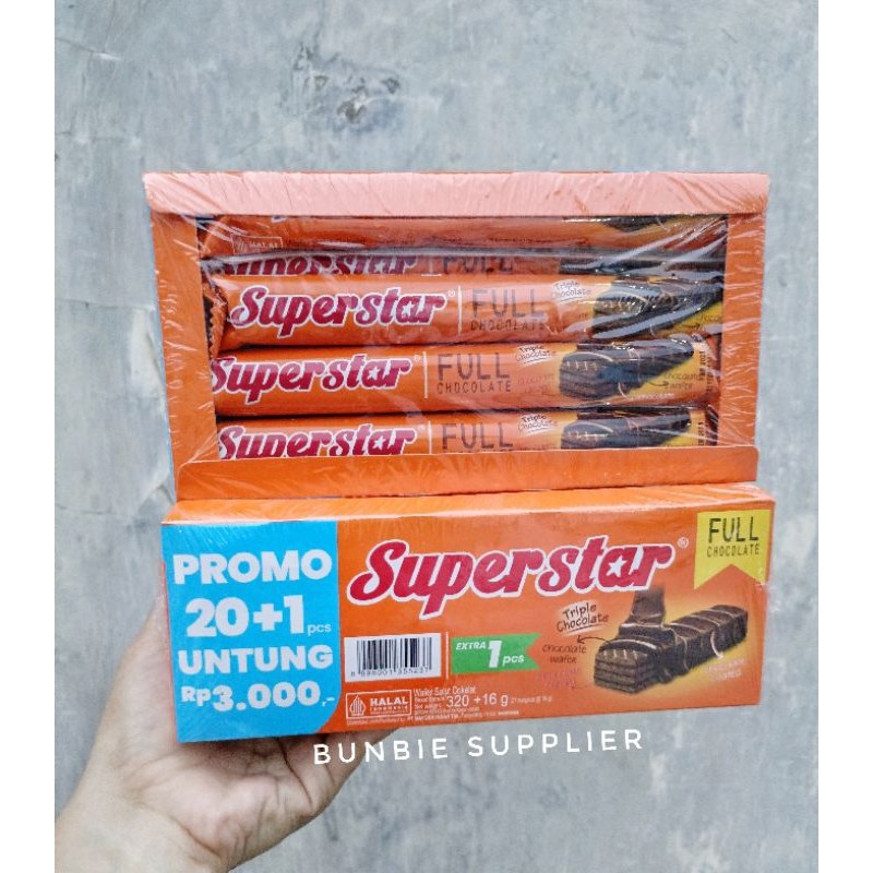 

Promo Wafer Superstar Isi 20pcs (PACK) / Wafer Chocolate Superstar
