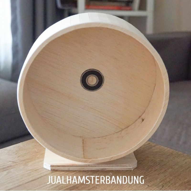 KINCIR KAYU HAMSTER / LANDAK MINI 25CM / JOGGING WHEEL HAMSTER 25CM / ROLLING WHEEL HAMSTER DIAMETER