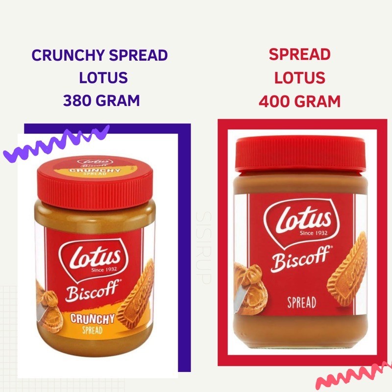 

Lotus Biscoff / Lotus Crunchy Spread / Lotus Biscoff Spread