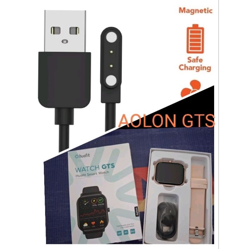 Aolon Huafit Watch GTS Smart Watch Kabel Charger Smartwatch Aolon GTS Ultra GTR Mini GTS 2024