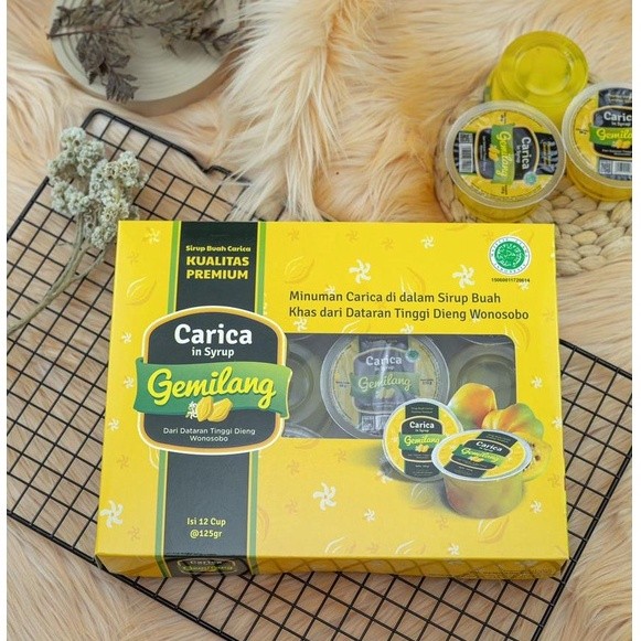 

Manisan Buah Carica Gemilang 125 Gr 12 Cup