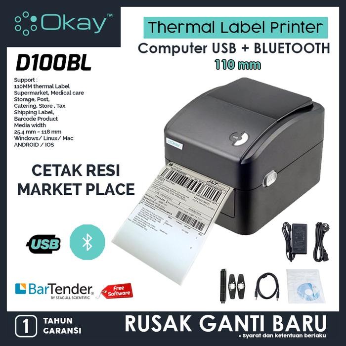 TERLARIS PRINTER TIKTOK PRINTER LABEL PENGIRIMAN RESI BARCODE THERMAL LABEL PENGIRIMAN STICKER A6