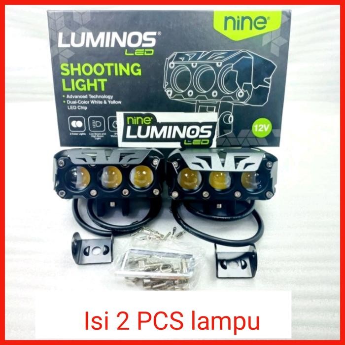 Lampu Tembak Sorot Led Sql 3 Mata Laser Gun 80 Watt Motor Mobil