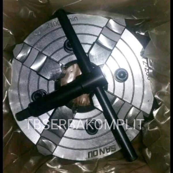 Ta_ Chuck Bubut 12 Inch 4 Jaw Claw Catok Kepala Bubut Kaki 4 Cakram Four