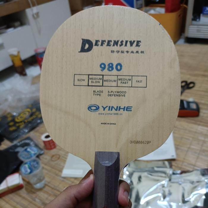 PREMIUM KAYU BET TENIS MEJA YINHE 980 DEFENSIVE ORIGINAL