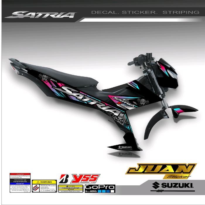 PREMIUM STRIPING SATRIA FU INJEKSI / STRIPING STICKER SATRIA FU FI VARIASI KEREN / STRIPING MOTOR