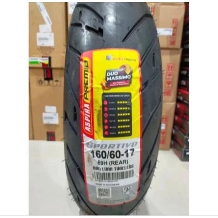 PREMIUM Ban Belakang Motor Ninja 250 CBR250RR R25 MT25 KTM DUKE 160/60 17 TL