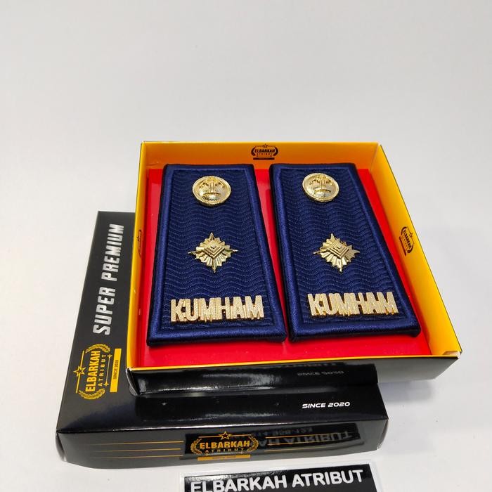 PREMIUM PANGKAT PDH KUMHAM 3D BORDIR MOTIF TIMBUL KEMENKUMHAM