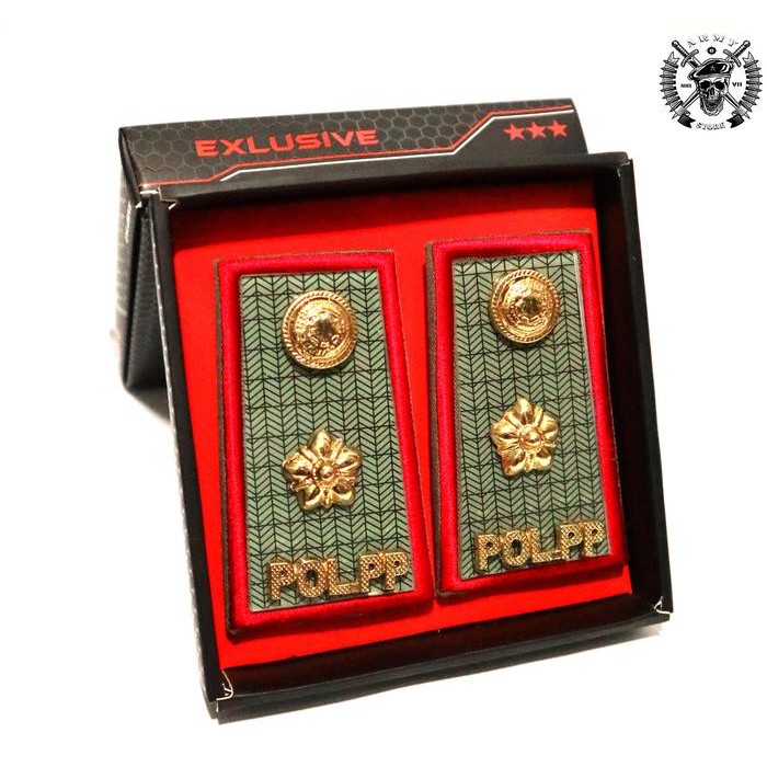 PREMIUM Pangkat pdh pol pp 3D list merah