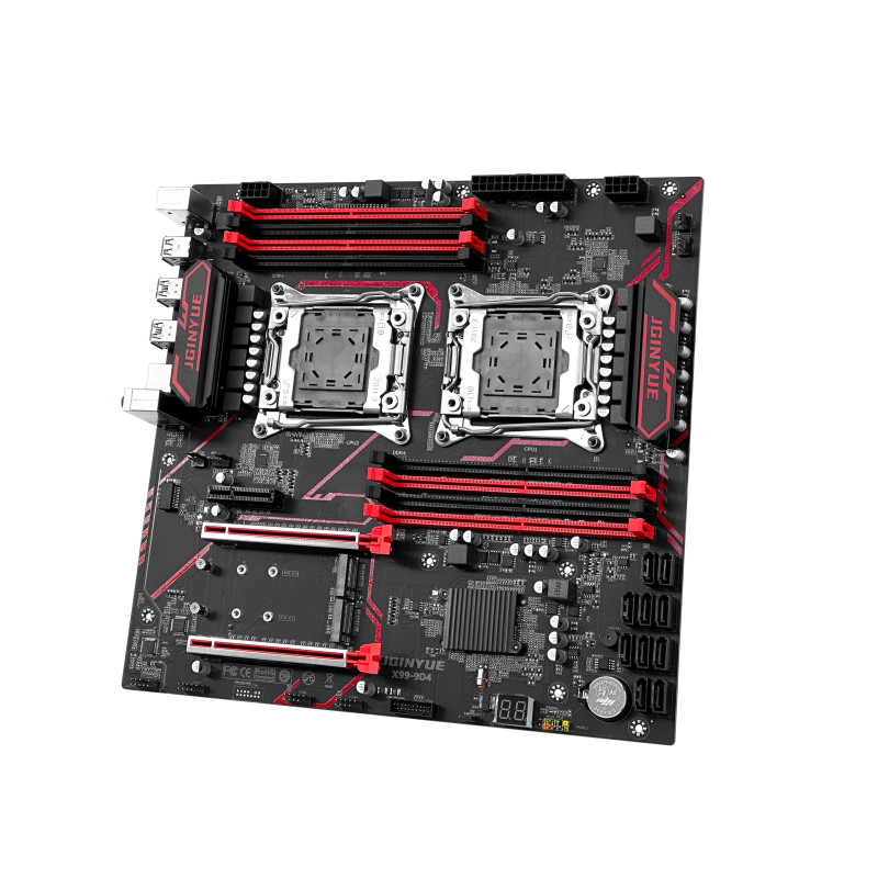 JGINYUE X99 dual CPU motherboard LGA 2011-3 supports Xeon E5 V3 V4 CPU DDR4 memory eight channels Du