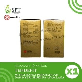 MEDION TENDEFIT 10 KAPSUL WINNER OBAT AYAM ADUAN LAGA TURUN URAT