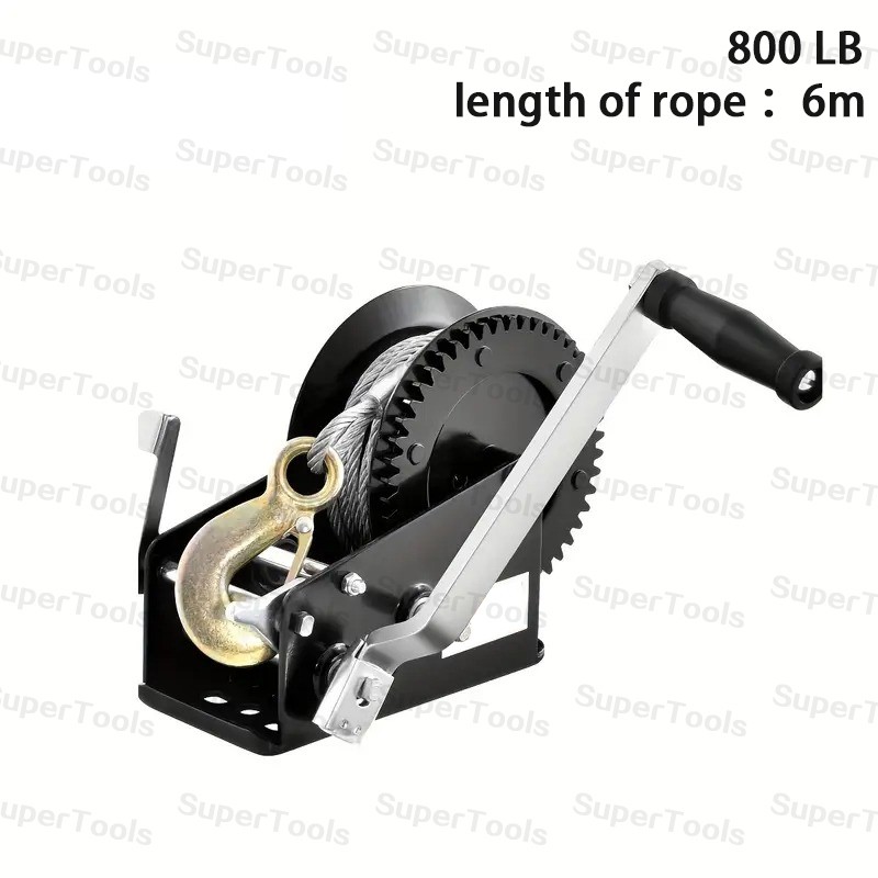 Hand Winch 600/800 LBS Wire Rope Hand Winch Kualitas Tinggi Hand Winch Hand Winch Boat Winch Katrol