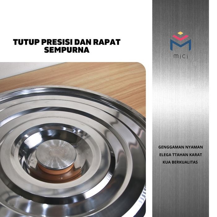 MICI Panci bakso stainless steel SUS304 Dandang jumbo kitchenware