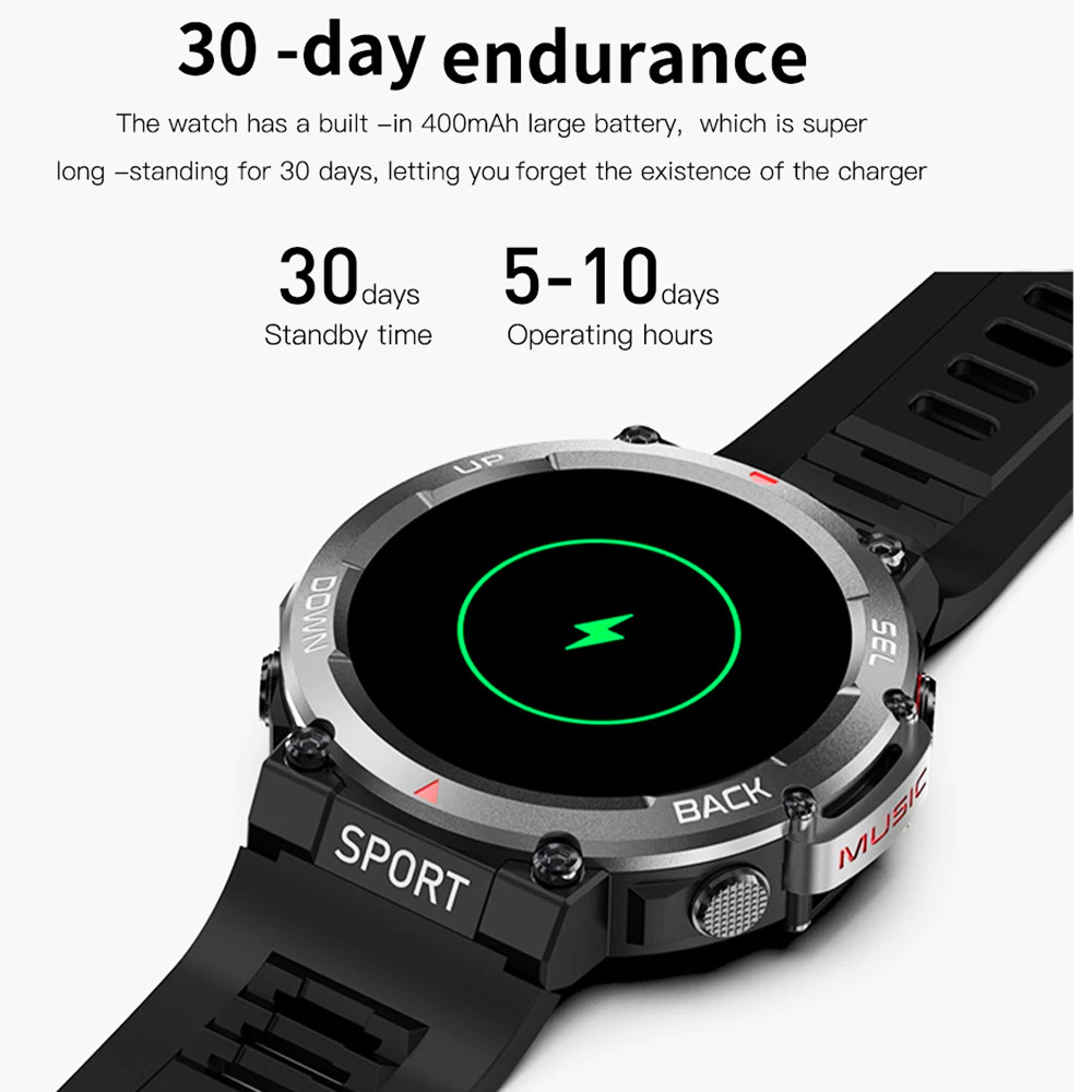 LEMFO Smart Watch Men 1.39'' 420*420 HD Screen IP68 Waterproof Bluetooth Call Music Play Sport 420ma