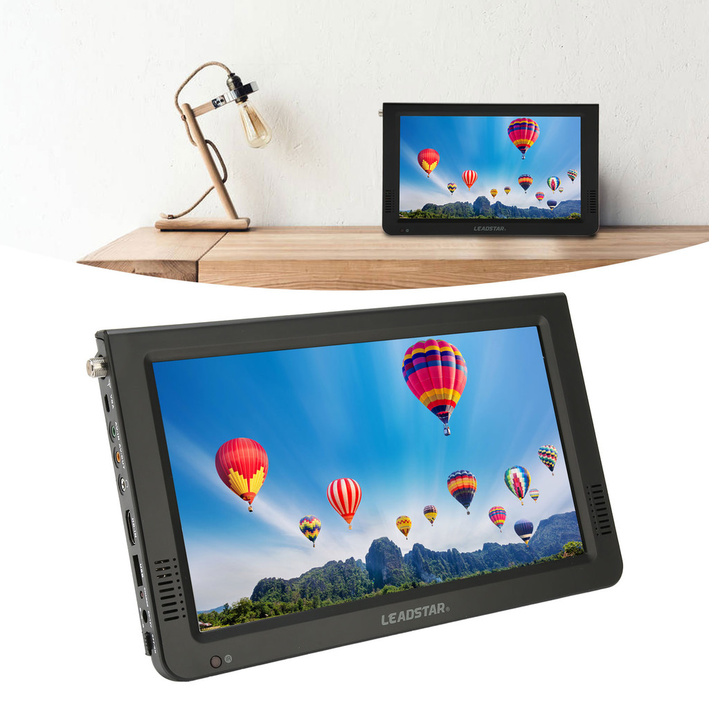 Portable TV 10 Inch High Sensitivity Tuner Rechargeable ATSC Digital TV for Car Outdoor Portable TV 