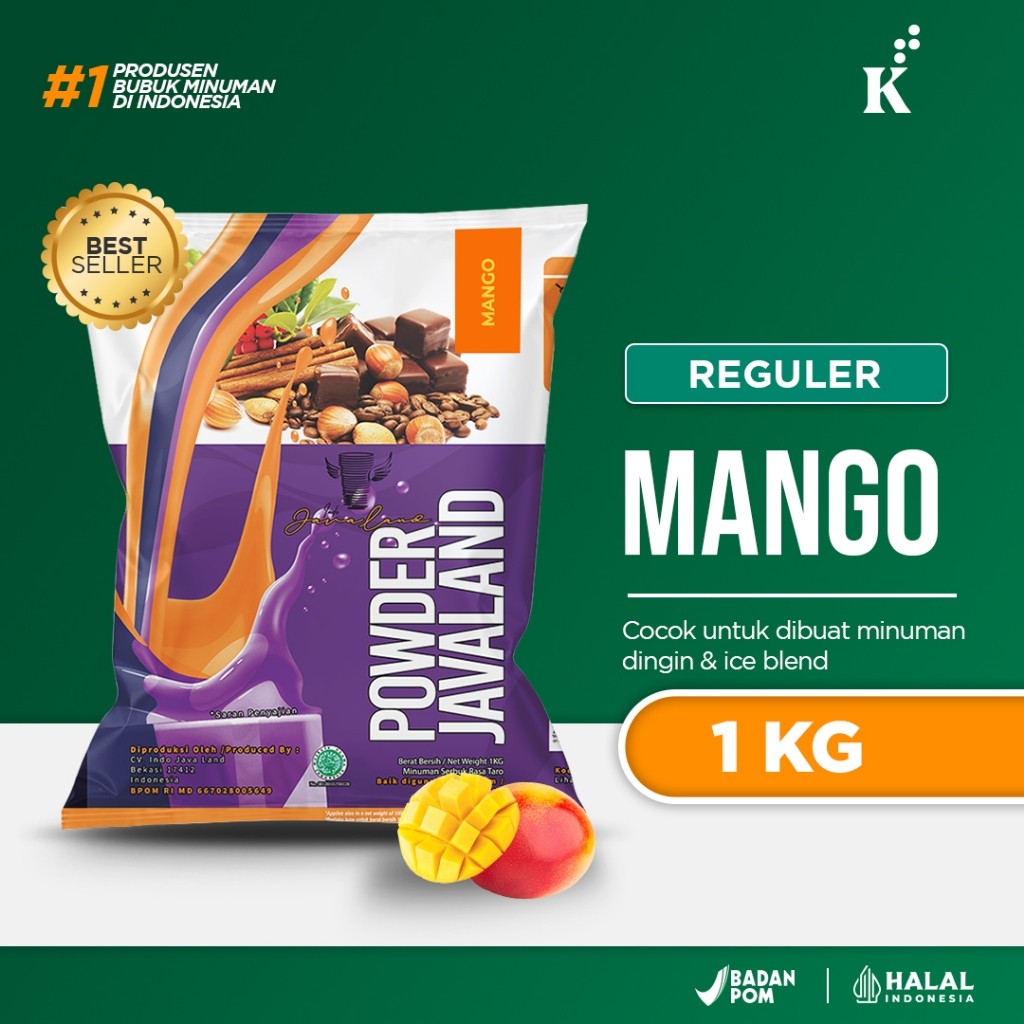

Bubuk Minuman Bubble Powder Drink Rasa Mango 1kg JAVALAND Depok