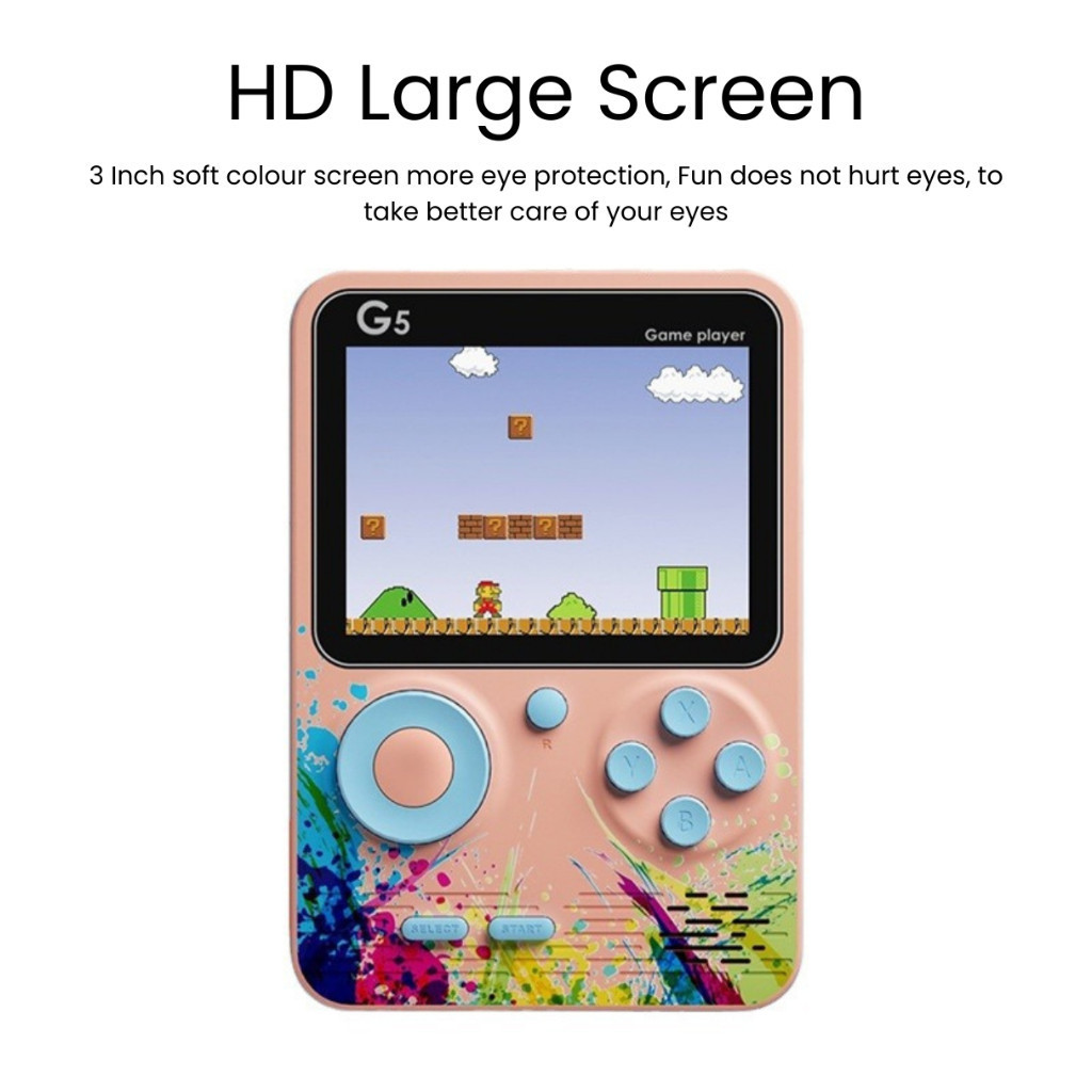 [CHARMANT] Konsol Game Boy Android Klasik Game Boy Konsol Game Portabel Bawaan 500 Game Terhubung Ke