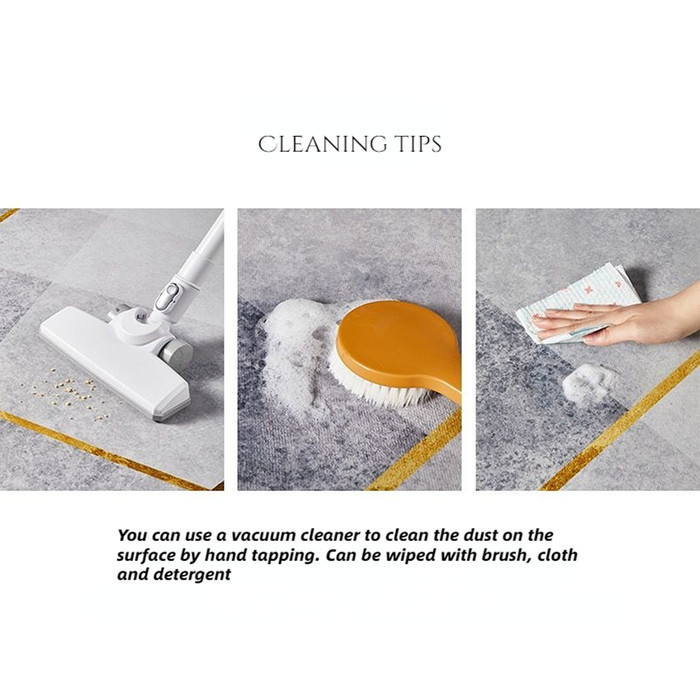 AARDMAN Karpet Lantai Ruang Tamu Abstrak Bulu Lembut Anti Slip