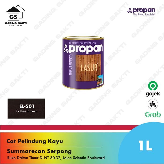 Propan Ultran Lasur EL-501 Coffee Brown LS504 / Cat Pelindung Kayu 1Lt