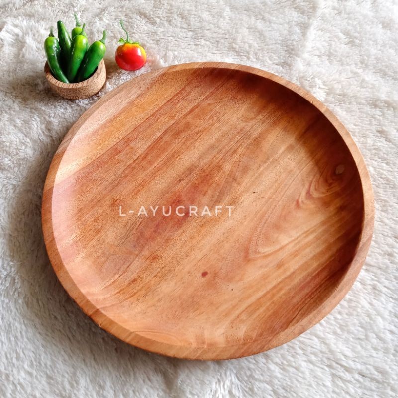 Discount L-Ayucraft Cobek Kayu Mahoni 30Cm (Cobek Saja)