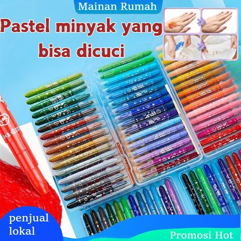 

Meriyah Storee - [Local Delivery] Grasp Sedang Crayon Original 36/48 Warna Water Soluable Crayon