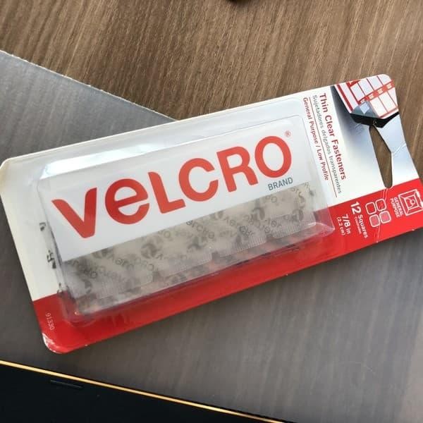 

Terlaris- Velcro Square Sticky Transparan 2.2Cm 12Pcs
