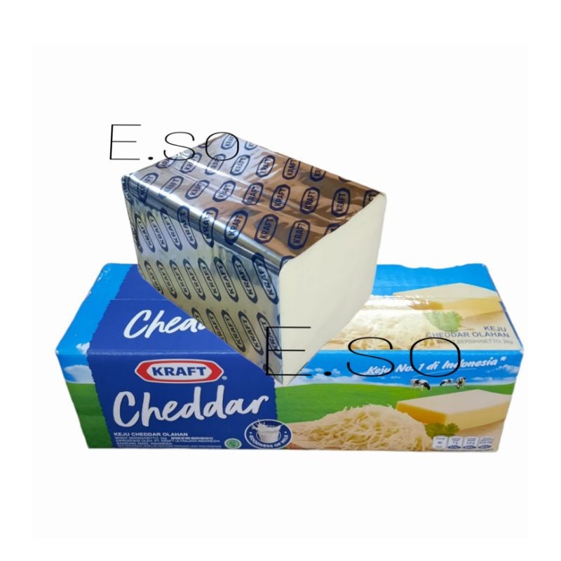 

keju kraft cheddar 1kg repak