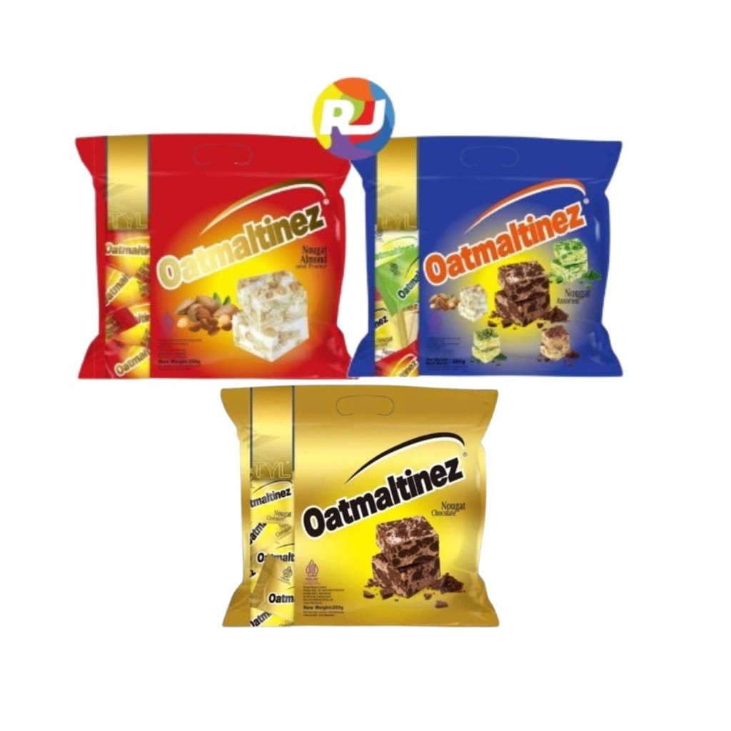 

TYL Oatmaltinez Nougat Chocolate Oat Bar - Nougat Assorted / Almond Peanut 200gr
