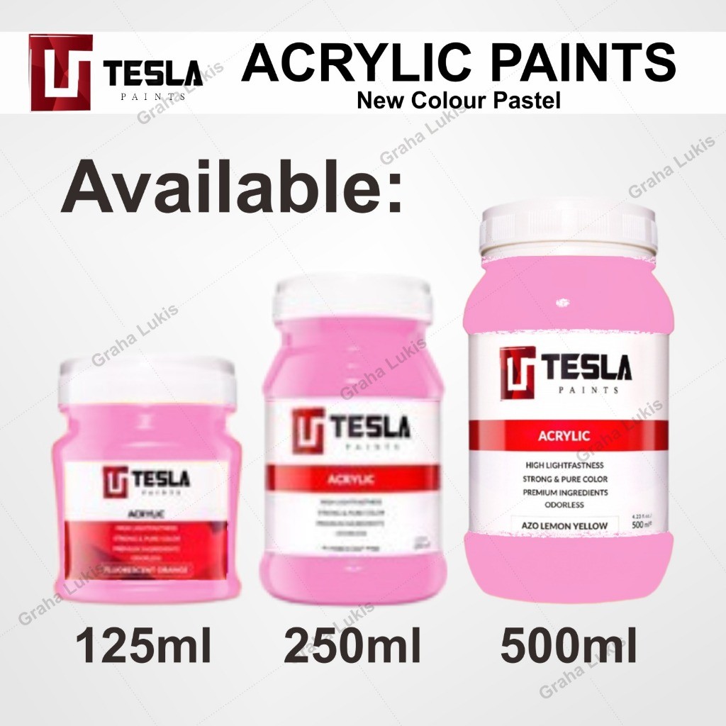 

Tesla Paints Acrylic 125ml - NEW COLOR PASTEL