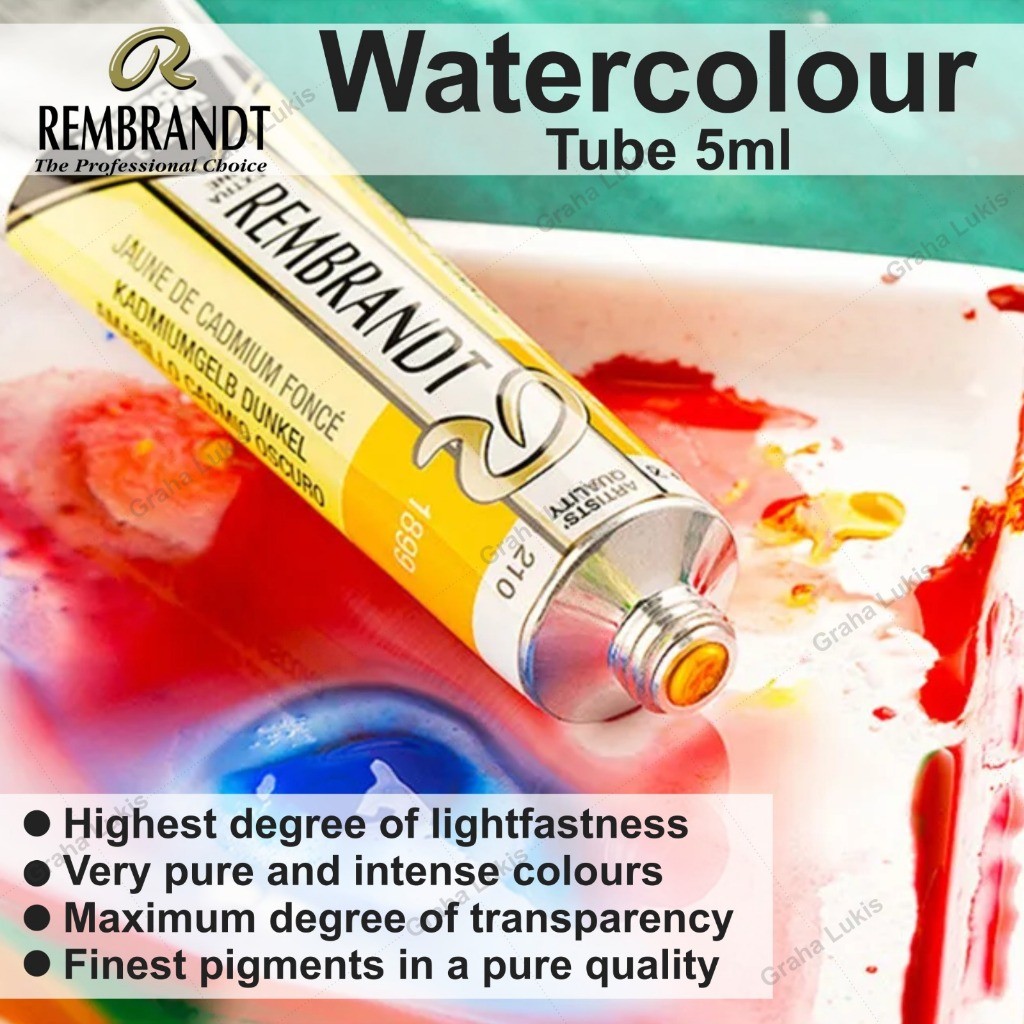 

Rembrandt Water Colour Tube 5ml Series 2 Transparan