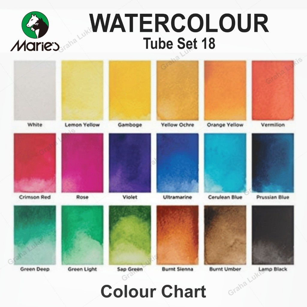 

Maries Watercolour Tube Set 18