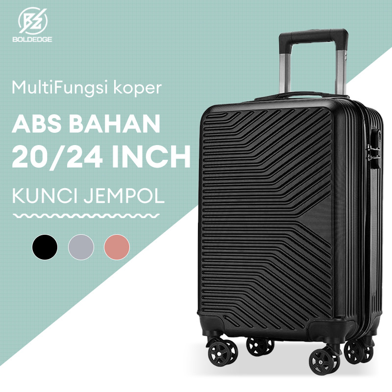 BoldEdge Koper 20/24 Inch Koper Travel Koper Kabin Hardcase Ringan ABS Bagasi