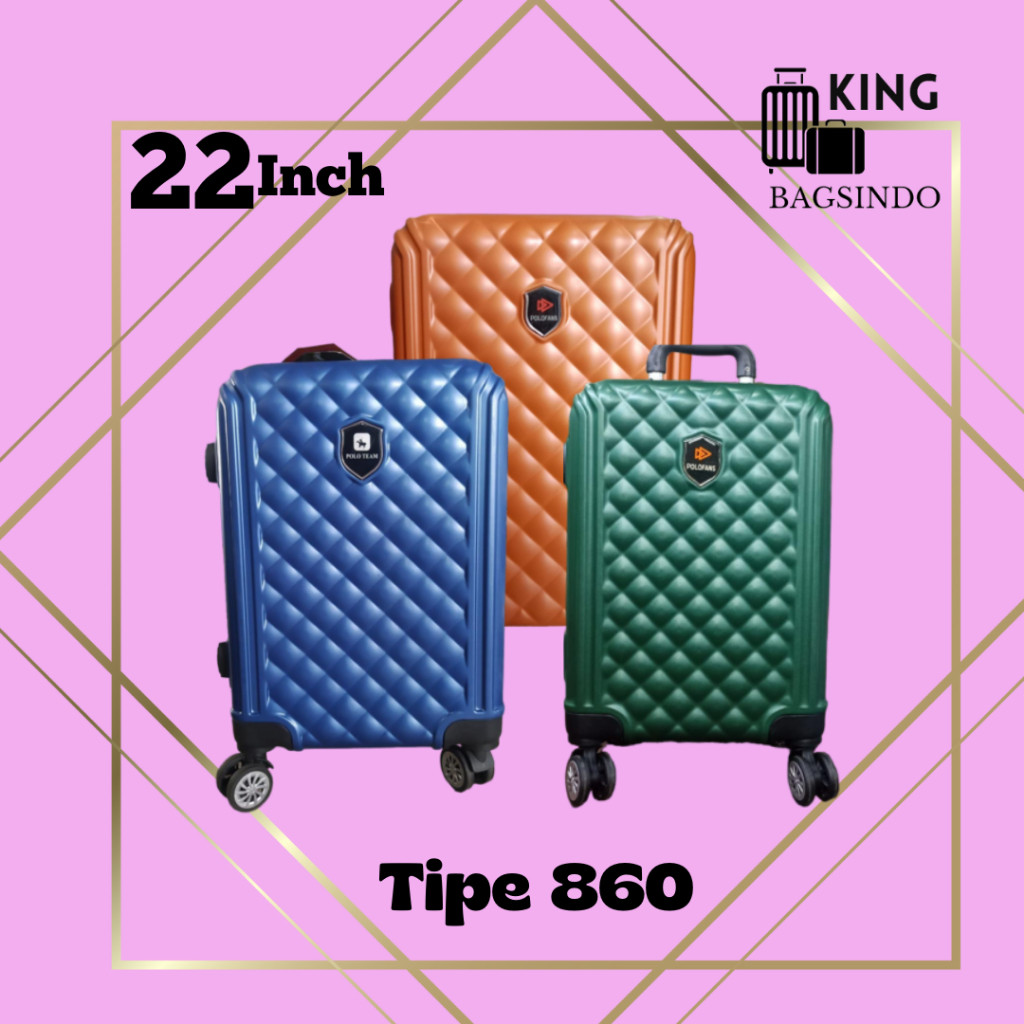 KOPER POLO FANS TIPE 860 UKURAN 22 INCH KOPER BAGASI KOPER UMROH HAJI KOPER BAGUS KOPER MURAH KOPER