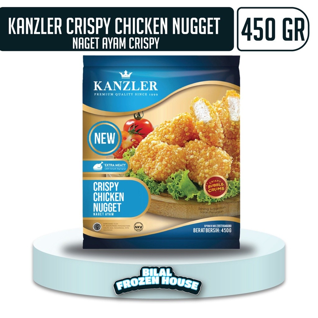 

Kanzler Crispy Chicken Nugget 450gr Extra Renyah