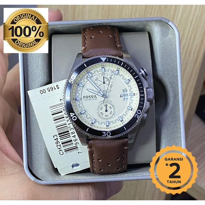 [ Original ] F0Ssil Ch2943 Wakefield Chronograph 44Mm Fullset