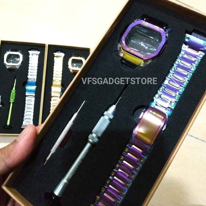 Bezel Strap Metal Metal Bracelet G Shock 5600 Series Atau Type Lain