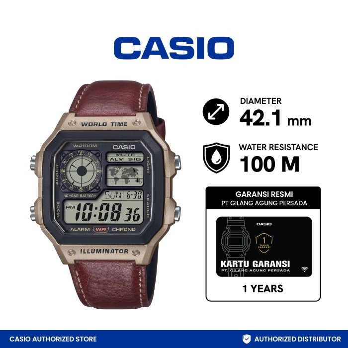 Jam Tangan Casio Pria Digital Ae-1200Whl-5Avdf